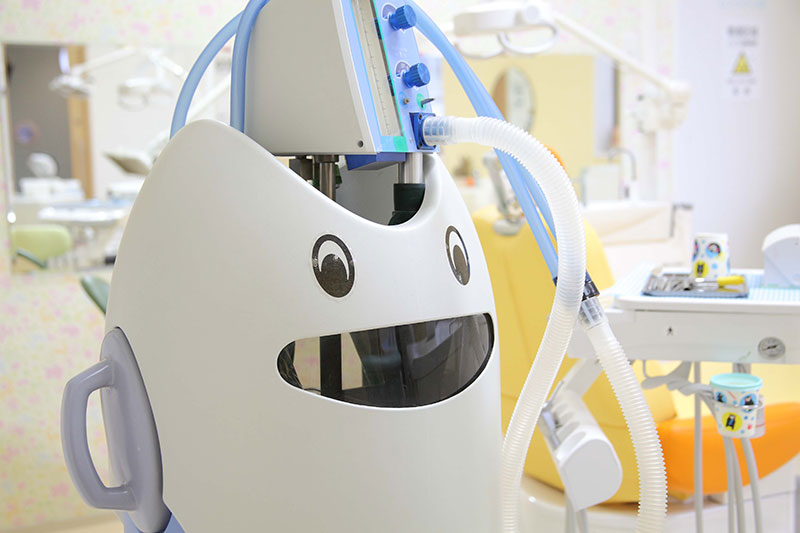 熊本県熊本市中央区の歯科医院-ひかる歯科ちえこども歯科の笑気吸入鎮静法